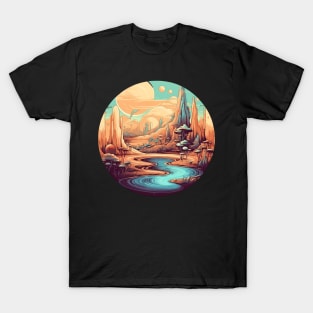 Surreal Dreamscape: Oasis in the Desert T-Shirt